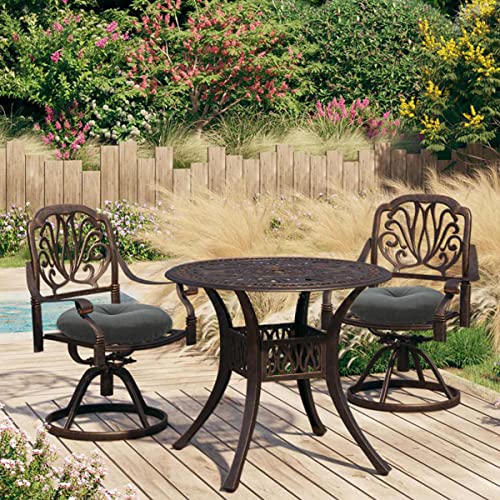Bistro Chair Cushions 15 inch,Set of 2,Tufted Round Chair Cushions with Ties,15"x15"x4",Water Resistant Round Seat Cushion for Barstool Chairs,Patio Garden Kitchen Outdoor Furniture(Charcoal Gray) - color: Charcoal Gray, size: 15"x15"
