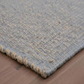 Hand Woven Jute Cotton Area Rug 4x6 Light Gray – Artisan-Made in India, Durable & Reversible, Heavy Quality, Natural Fiber Carpet