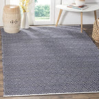 SAFAVIEH Boston Collection 5' x 8' Navy BOS682D Handmade Flatweave Cotton Area Rug - color: Navy, size: 5' x 8' (Rectangular)