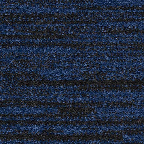 Nourison Home Nourison Essentials Midnight Blue 2'2" x 10' Area Rug - Easy Clean, Non Shedding, Bed Room, Living Room, Dining Room, Kitchen (10' Runner) - color: Midnight Blue, size: 2'2" x 10' (Runner)