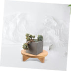 Solid Wood Flower Stand Tiered Tray Stand for Outdoor Plant Shelf Boho Office Decor Plant Holders