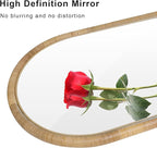 Rattan Full Length Mirror, 64x 20 Full Body Mirror for Wall, Rattan Frame Boho Mirror Decor Bedroom Bathroom Checkroom Livingroom Entryway Farmhouse