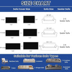ROOMLIFE Couch Cover Black Boho Sofa Covers for 3 Cushion Couch Washable, Furniture Protector Sofa Couch Cover for Dogs, Soft Breathable Sofa Slipcover, Couch Throw Blankets with Tassels 71''X118''
