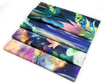 Huzuya Blacklight Fantasy Forest Tapestry Neon Waterfall Tapestries UV Reactive Galaxy Space Tapestry Colorful Floral Plants Tapestries Wall Hanging Backdrop Room Decor for Bedroom