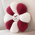 Sioloc Flower Shaped Throw Pillow - Christmas Decor, Plush Floor Pillow & Seating Cushion for Bedroom, Sofa, Chair (Snowman, 15.7Inch)