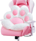 Cat Paw Cushion Cute Chair Cushion Kawaii Seat Cushion 28"x 24"Gaming Chair Cushion Kitty Plush Lazy Sofa Pillow for Girl Soft Chair Pillow, Kawaii Accessories Stuff Room Decor (White)