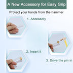30 PCS Picture Hangers Hooks for Drywall, Gold Push Pins Double Headed Nails Thumbtacks for Wall Hangings Picture, Decorative Small Pins for Cork Board Home Office Photo Decorations