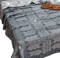 MEJU Indian Boho Muslin Lightweight Summer Blanket for Bed Sofa Couch, 100% Combed Cotton 3 Layer Soft Warm Quick Dry Throw Blanket Bed Coverlet Sheet (Boho, Twin 60 in X 80 in - color: Boho, size: Twin 60 in x 80 in