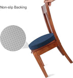 Tromlycs Round Chair Seat Cushion Pad 16 inch for Circle Bistro Chairs Non Slip Foam Cushion Navy Blue