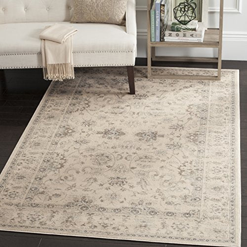 SAFAVIEH Vintage Collection Accent Rug - 4' x 5'7", Creme, Oriental Traditional Distressed Design, Non-Shedding & Easy Care, Ideal for High Traffic Areas in Entryway, Living Room, Bedroom (VTG430C)