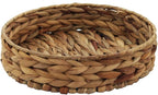 Fruit Tray Weaving by Grass, Round Bins for Vegetable, Arts and Crafts. (Small)