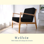 Wellsin Solid Square Floor Pillows for Adults Kids - Large Meditation Floor Pillow Seating Cushion with Thick Foam & Washable Velvet Cover, 1 Pack, 22x22x5 Inch, Black