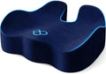 Seat Cushion with Carry Handle, Memory Foam for Tailbone/Sciatica Easing, Chair Cushions for Cars, Desks, Office Chair Cushion with Non-Slip Design, Ideal for Post-Surgery Recovery (Blue)