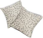 Grey Floral Pillow Covers 20x20 Set of 2 Vintage Rustic Old Style Cute Small Flower Gray Cream Print Decorative Outdoor Pillowcases Farmhouse Throw Cushion Case Decor for Couch Sofa Bed