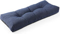 SUNROX LokGrip Non Slip Tufted Memory Foam Bench Cushion, FadeShield Water Resistant Durable Thicken Outdoor/Indoor Bench Seat Pads 30x14x4 inch, Heather Indigo