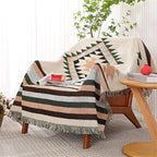 Lqprom Southwest Throw Blankets Aztec Southwestern Throws Cover Boho Native American Blankets for Gift Sofa Table Bed Living Room Decor Outdoor Camping Picnic Tent Beach Car Traveling 63"x87"