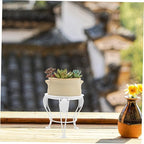 HANABASS Boho Plant Stands Multifunctional Flower Pot Holders Iron Indoor Plant Rack Aesthetic Decor for Room Corner Bonsai Shelf