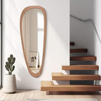 WallBeyond Asymmetrical Mirror, Irregular Mirror Full Length, Boho Wall Mirrors Decorative for Bedroom Living Room Entryway Hall, Mid Century Modern Decor 60" H x 22" W