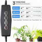 GHodec Grow Light with Stand, 60 LED 5500K Full Spectrum Floor Plant Light for Indoor Plants Growing,5 Dimmable Levels & Auto On/Off Timer,Tripod Stand Plant Lamp Height Adjustable