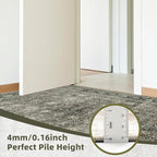 Washable Rugs 8x10 Area Rugs for Living Room - Modern Abstract Rugs for Bedroom,Dining Room,Large Soft Low Pile Carpet with Non Slip Rubber Backing,Neutral Accent Nursery Rug- Yello Beige