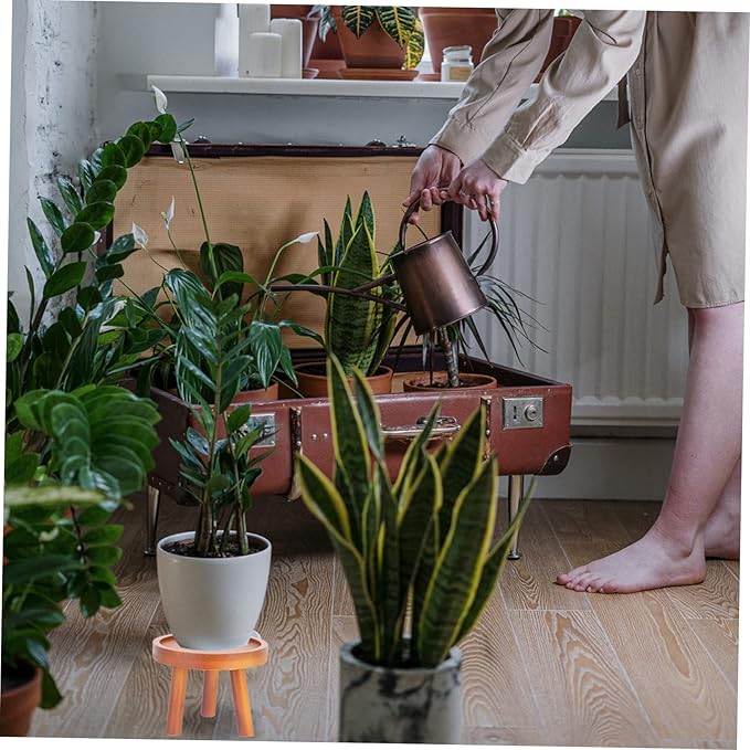 Solid Wood Flowerpot Shelf Boho Home Decor Planter Stand for Houseplants Indoor