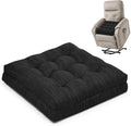 Shinnwa Memory Foam Recliner Cushion for Elderly, Patented Design Extra Large Seat Cushion, Dual-Layer Foam Chair Pad for Couch, Armchair, Wicker Chairs, Floor, 20 × 20 × 5in, Charcoal