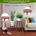 Plant Stand Indoor,2 Pack Single Plant Tables Indoor,Planter Stand,Multi-purpose Plant Shelf for Living Room Balcony Garden Patio Office,Walnut