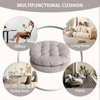 Tiita Outdoor Cushions Square Floor Pillow Thicken Tufted Seat Pad Large Floor Cushion for Yoga Meditation Living Room