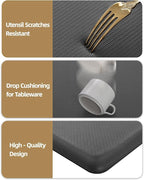 Color&Geometry 0.71" Extra Thick Anti Fatigue Cushion Kitchen Floor Mat,Easy Clean, Water & Oil Proof, Non Slip, Foam Padded Runner Rug for Front Sink,20"x 71" Grey (2.0 Version)