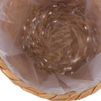 Veemoon 2pcs Wicker Planter Basket, Rustic Straw Woven Flower Basket Arrangement Flower for Plants Laundry Bin Storage Woven Plant Pot Hanging Seaweed Girl Toddler Hanging Seaweed 7. 07x7. 07x5. 89in