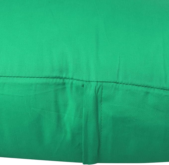 Thmyo 4-Pack 100% Cotton Comfortable Solid Decorative Throw Pillow Case Square Cushion Cover Pillowcase Sublimation Blank Pillow Covers DIY Throw Pillowcase for Couch(22x22 inch/ 55x55cm,Bright Green)