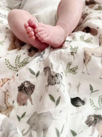 Little Jump Muslin Quilt Toddler Blanket - Silky Soft and Breathable Baby Quilt - Oversized 47" x 47" - 2 Layers Muslin Baby Blanket for Boy and Girls (Jungle-2)