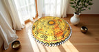 ICC 32 Inch Large Round seat Floor Cushion Chair Ottoman Cover Pouf Pillow Meditation Floor Cushions for Adults Seating pouffe Ottoman Throw Covers Craft Room Furniture for Sitting Cover
