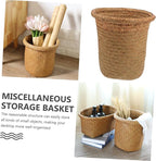 Indoor Plant Holder Handmade Woven Planter Basket Boho Style Decorative Flower Pot