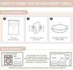 Throw Pillows Insert Set of 2, White 28x28 in Pillow Inserts with 100% Cotton Cover,Bed and Couch Decorative Stuffer Pillows,Indoor Pillows for Sofa
