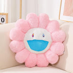 FIONOUT Flower Pillow, Daisy Shaped Throw Pillow, Flower Face Floor Cushions Floor Pillow, Colorful Sunflower Plush Pillow, Cute Room Decor Decorative Pillows for Sofa Bedroom Car (60CM/23.6in)