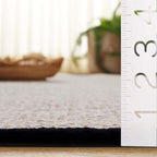 Safavieh Area Rug 6x8 - Natural Fiber Collection - Marble & Black, Sisal, Woven Design with Border (NF143A)