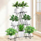 Heavy Duty Metal Plant Stand, Indoor Outdoor Plant Shelf & Rack - 3 Tiers 7 Pots, Plant Holder for Plants/Flowers/Planters, for Living Room Home Corner Patio & Garden