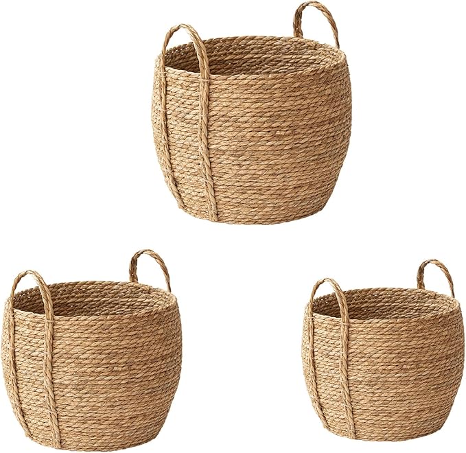 Plant Baskets Indoor,Basket Planter,Versatile Rattan Grass Woven Flower Planter,Plant Pot For Living Room Balcony Garden Decoration