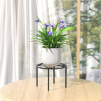 Plant Stand 1 PCS-10.2 IN Flower Pot Stand Plant Rack for Indoor and Outdoor Courtyard Gardens Black