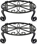 Plant Stand for Heavy Duty Potted Holder Indoor Outdoor Metal Rustproof Iron Garden Container Round Supports Rack for Planter Bronze, Pumpkin Stand Outdoor
