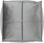 GDFStudio Modern Glam Velvet Square Pouf Ottoman Foot Stool - Bean Bag Floor Chair - Foot Rest Couch for Living Room Bedroom,Smoke,24" x 24" x 12"