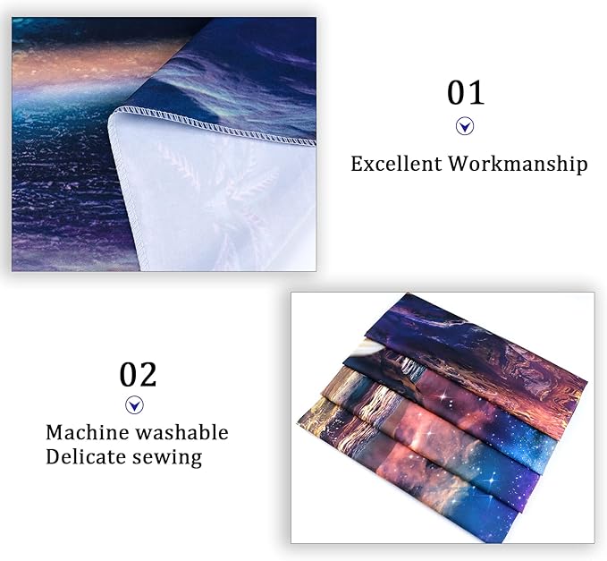 Lahasbja Blacklight Galaxy Panet Tapestry UV Reactive Waterfall Landscape Wall Decor Fantasy Mountain Wave Wall Tapestry Mysterious Neon Plants Wall Hanging for Room