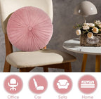 Namalu 6 Pcs 13.8 Inch Floor Cushions for Classroom Seat Cushion Assorted Colored Floor Cushion Velvet Round Throw Pillow Classroom Seating for Kids Adult Preschool Playroom Daycare Nursery Elementary