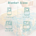 Boho Throw Blanket - 50"x60" Soft Cotton Throw Blanket Muslin Blankets for Bed, Reversible Lightweight Spring Blanket with Floral Printed, All Season Farmhouse Decor Rustic Blanket
