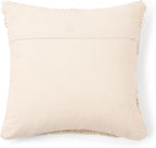 REDEARTH · Boho Textured Throw Pillow Cushion Covers - Woven Tufted Decorative Farmhouse Cases Set for Couch - Bed - Chair - Dining - Patio - Outdoor - 100% Cotton (18"x18" - Natural) Pack of 2