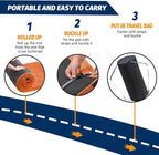 CYMULA Memory Foam Camping Mattress Pad, CertiPUR-US Sleeping Mat, Portable Roll Up Mattress for Adults, Camping Bed Pads for Sleepover, Car Bed with Travel Bag