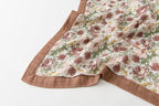 Little Jump Boho Vintage Floral Muslin Blanket Baby Quilt - Silky Soft and Breathable Crib Blanket for Daycare - Large 47" x 47" - 2 Layers Toddler Summer Blankets for Girls (Vintage Floral-2)