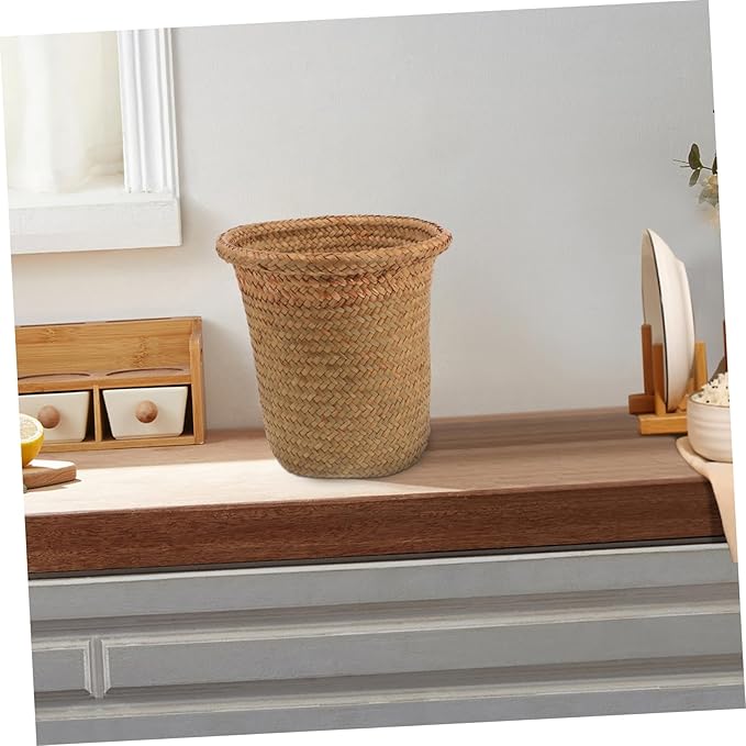 Indoor Plant Holder Handmade Woven Planter Basket Boho Style Decorative Flower Pot