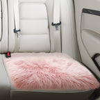 Softlife Pink Faux Fur Sheepskin Chair Cover Seat Cushion Pad Super Soft Area Rugs for Living Bedroom Sofa Dorm (1.6ft x 1.6ft)